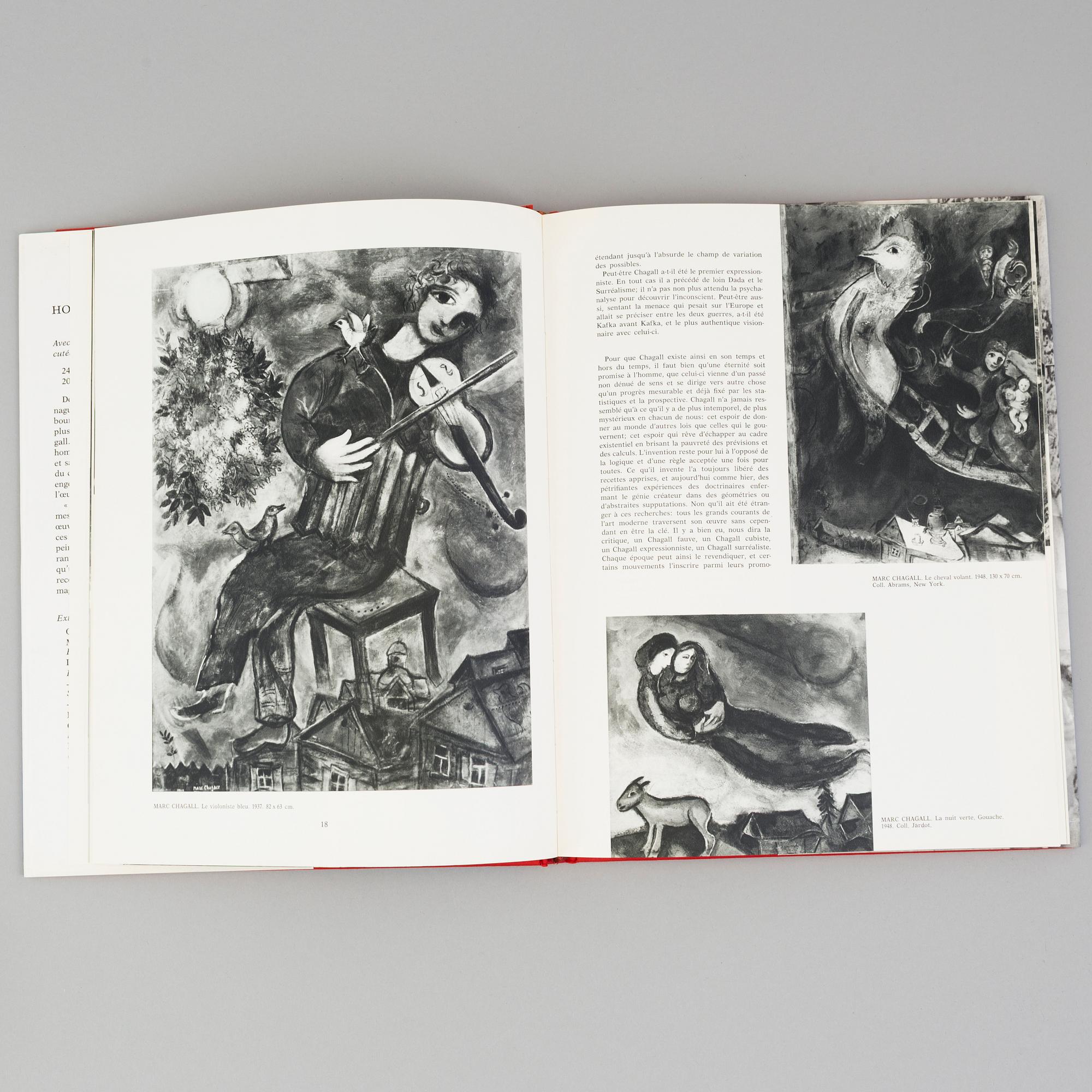 BÖCKER, 3 st, "Hommage a Marc Chagall, -Joan Miró, -Alexander Calder, "XXe siècle, G. di San Lazzaro.