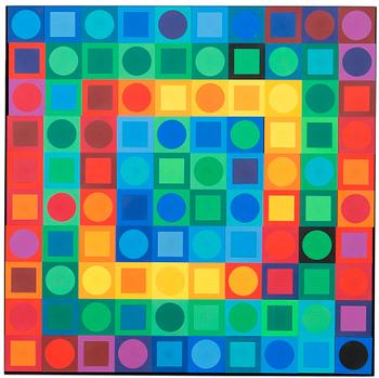 489. Victor Vasarely, "PLANETARY FOLKLORE PARTICIPATIONS NO 1".