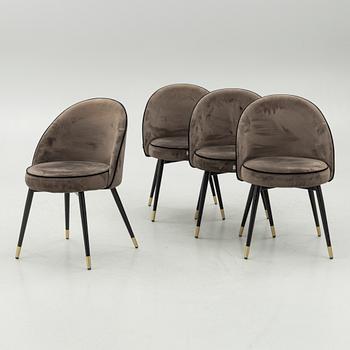 Four 'Cooper chairs, Eichholtz, contemporary.