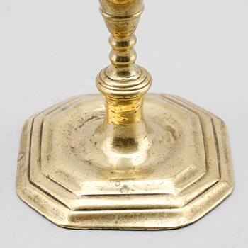 LJUSSTAKE, brons, 1600-/1700-tal.