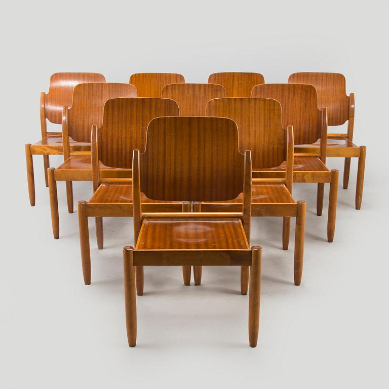 Gunnar Eklöf, Ten 1953s 'Åkerbloms chairs for Asko.