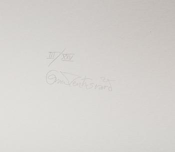 OSCAR REUTERSVÄRD, färglitografi, signerad, numrerad 3/25.