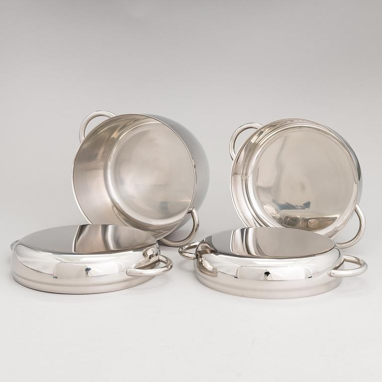 TIMO SARPANEVA, 7-piece stainless steel serving dishes for Opa Ltd.