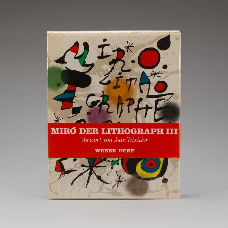BOK, Joan Miró, Der lithograph vol nr. III. Maeght Paris 1977.