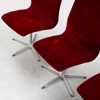 Arne Jacobsen, stolar, 4 st, ”Oxford”, Fritz Hansen, Danmark.