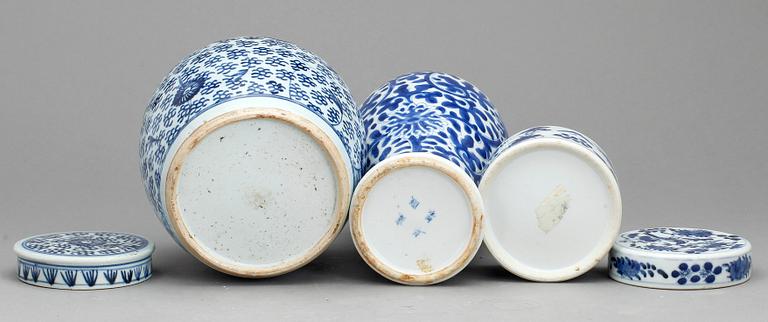 PARTI KINAPORSLIN, 3 delar, 1800-tal.