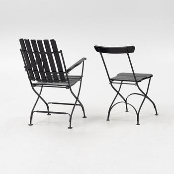 A 6-piece garden group, Byarums Bruk, second half of the 20th Century.