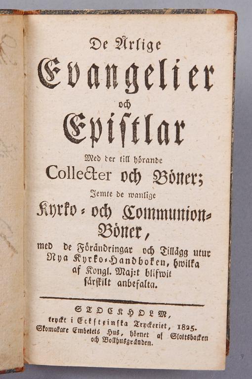 BÖCKER, 7 st, 1600-1800-tal.