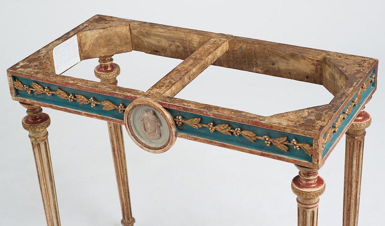Konsolbord, Stockholmsarbete 1700-talets slut, Sengustavianskt.