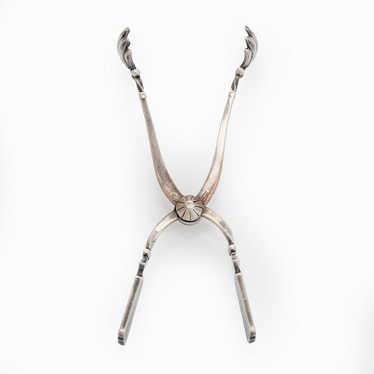Sterling silver sugar tongs, Georg Jensen, Denmark. After 1945.