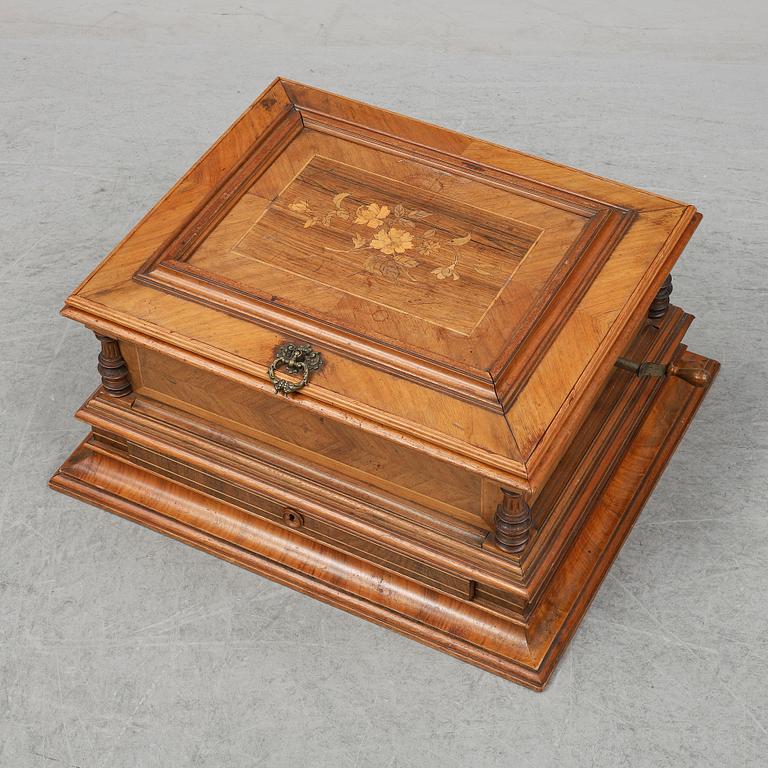 A German Symphonion music box, Jul. Heinr. Zimmermann, Leipzig, late 19th Century.