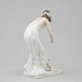 A Berthold Boess 'Snake Dancer' porcelain figure, Rosenthal, Germany 1918.