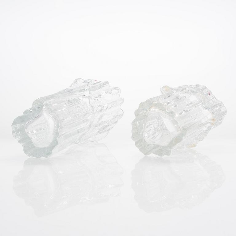 Tapio Wirkkala, A set of two vases "Alpina" and "Marmora", models 3546 and 3544. Signed.