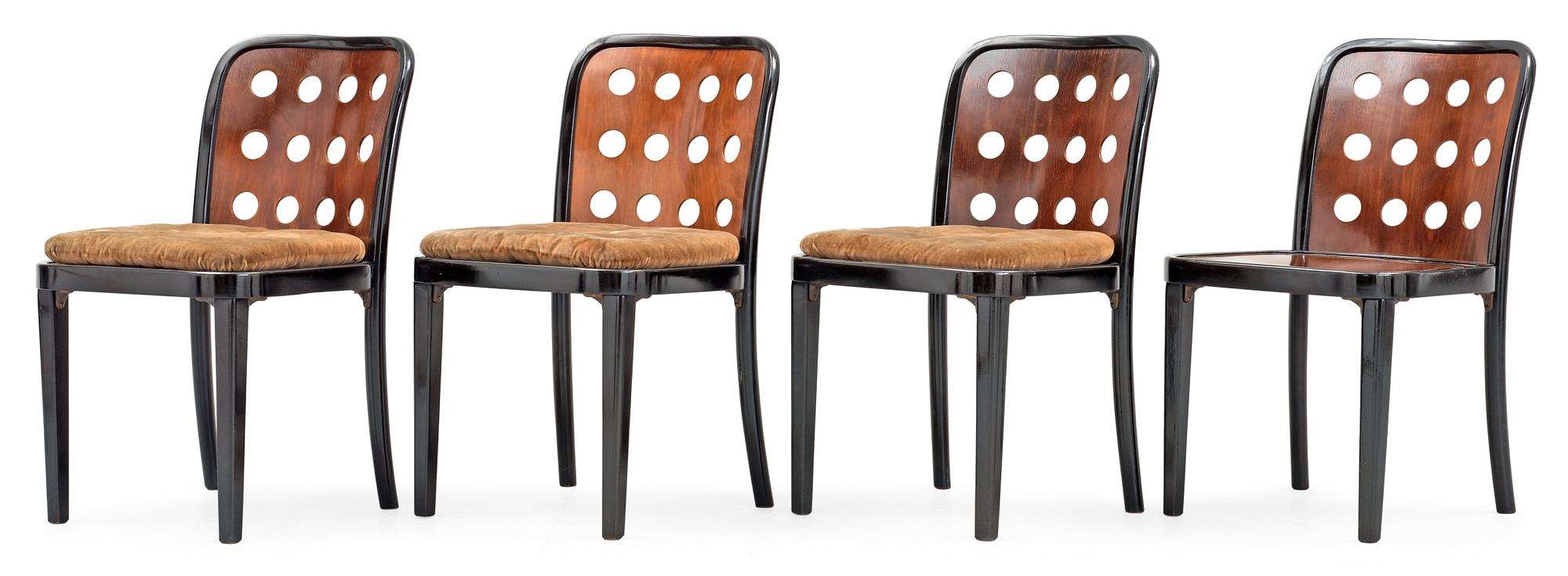 JOSEF HOFFMANN, stolar, 4 st, Thonet efter 1929.