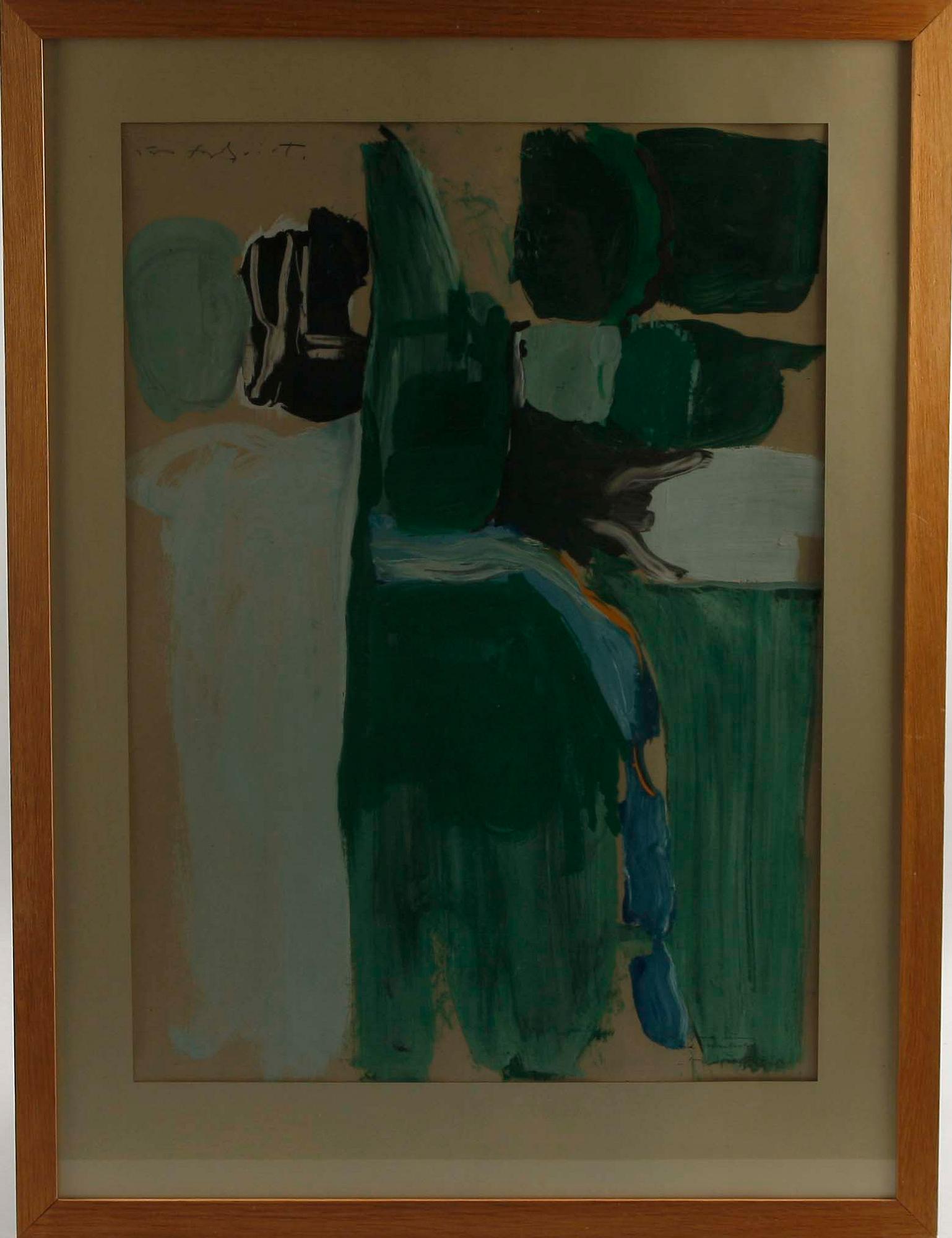 JÖRGEN FOGELQUIST, gouache, sign.