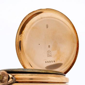 Hunter, pocket watch, 52 mm.