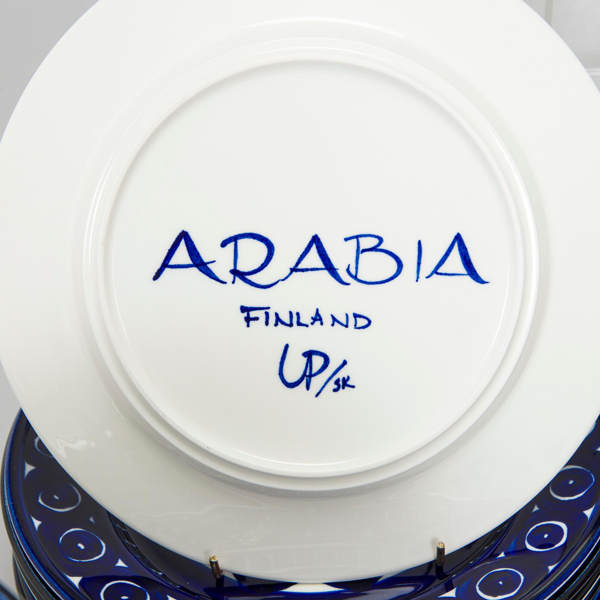 Ulla Procopé, mat- och kaffeservis, 82 delar, "Valencia", Arabia 1960-tal.