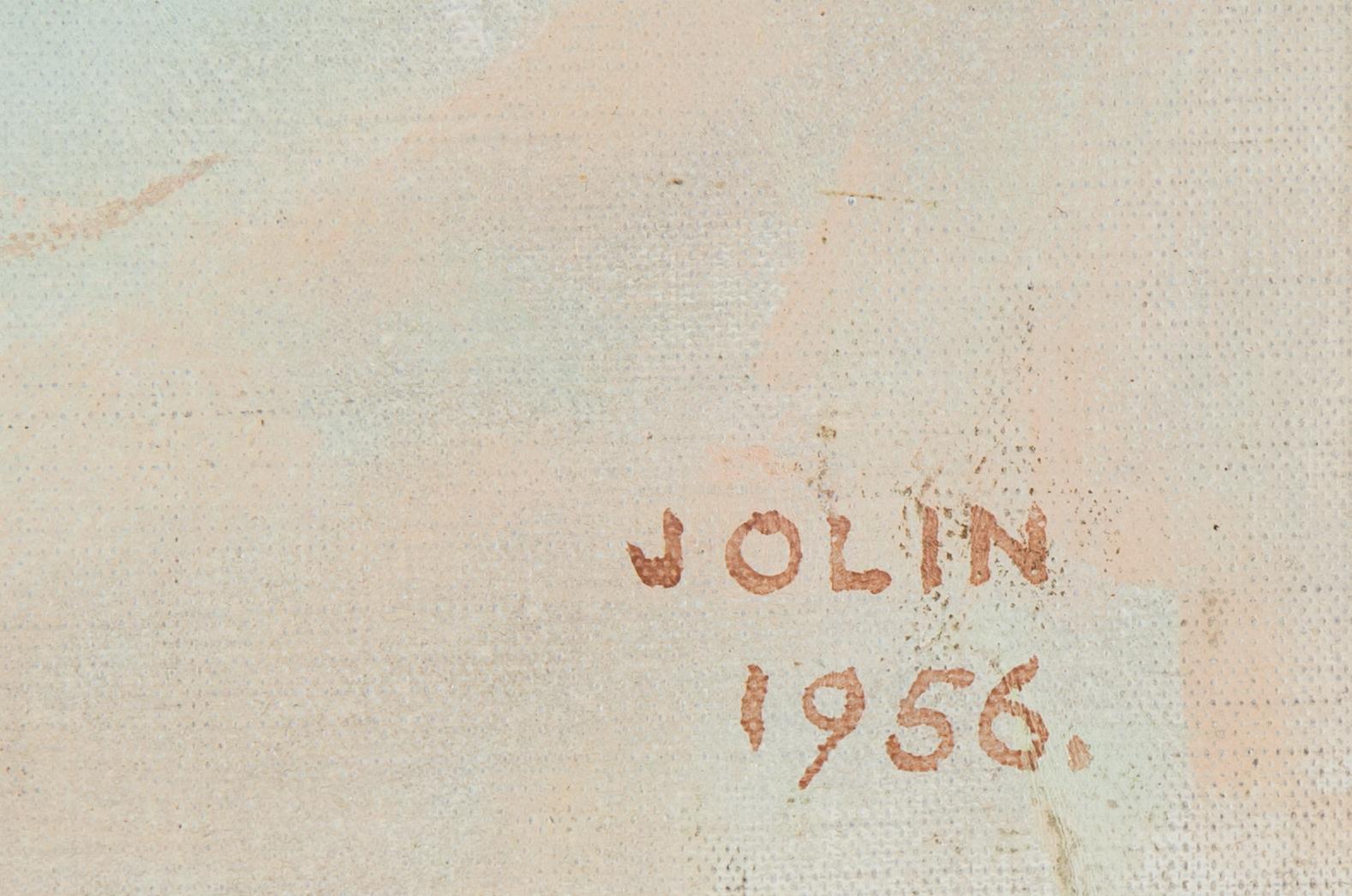 Einar Jolin, olja på duk, signerad och daterad 1956.