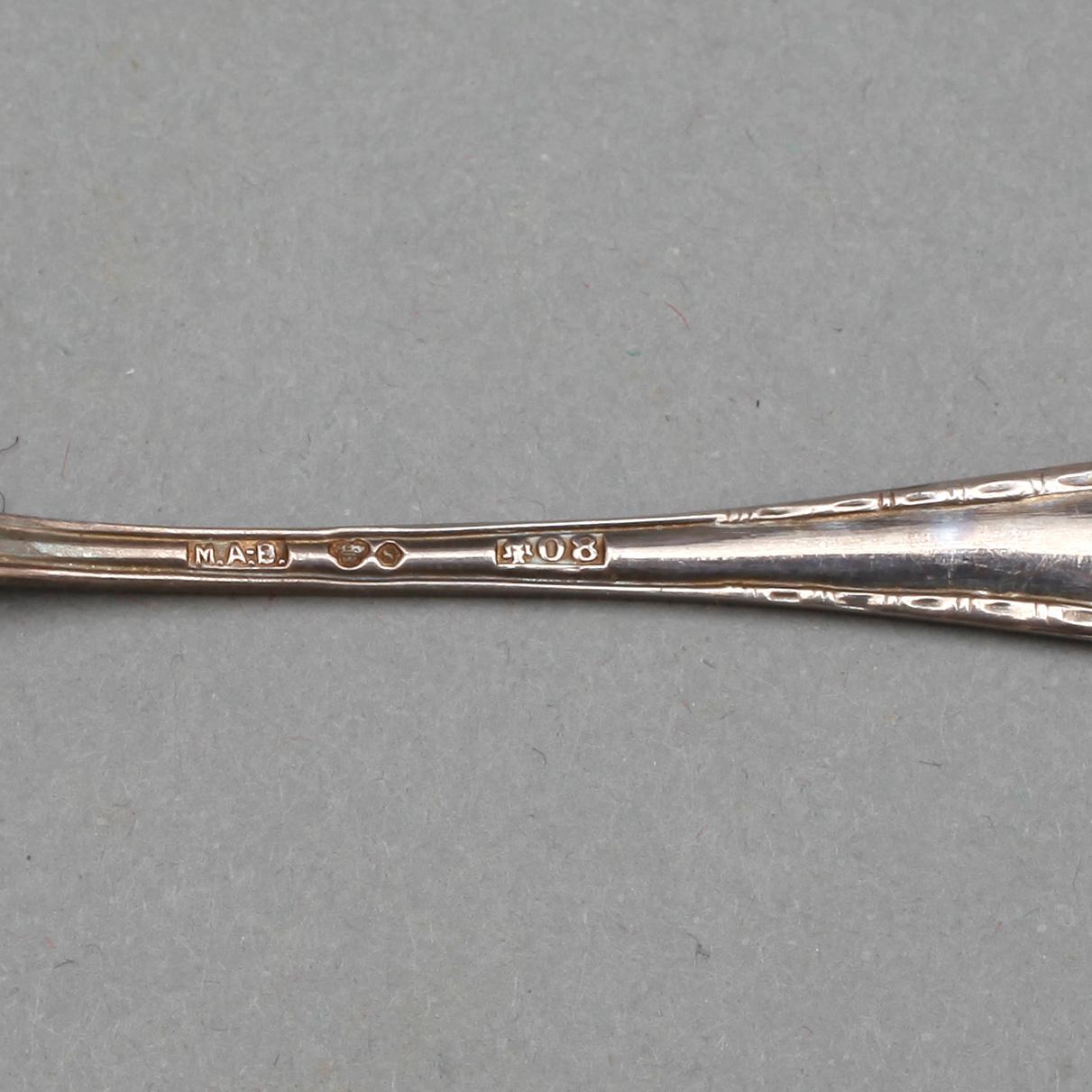 PARTI SILVER, 26 delar, bl.a. GAB, Stockholm, 1923. Vikt ca 295 gram.