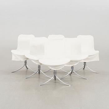 Poul Kjaerholm, stolar 6 st "PK9", E Kold Christensen, Danmark.