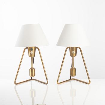 Asea, a pair of wall/table lamps model "E 1145", mid-20th century.