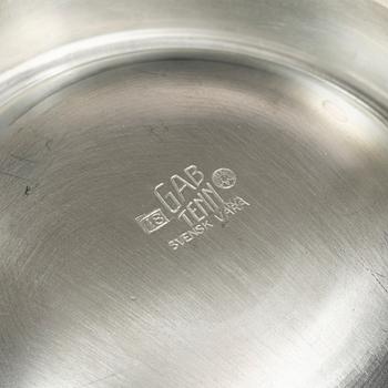 Pewter, 6 pieces, GAB and Ystad, including 1935.