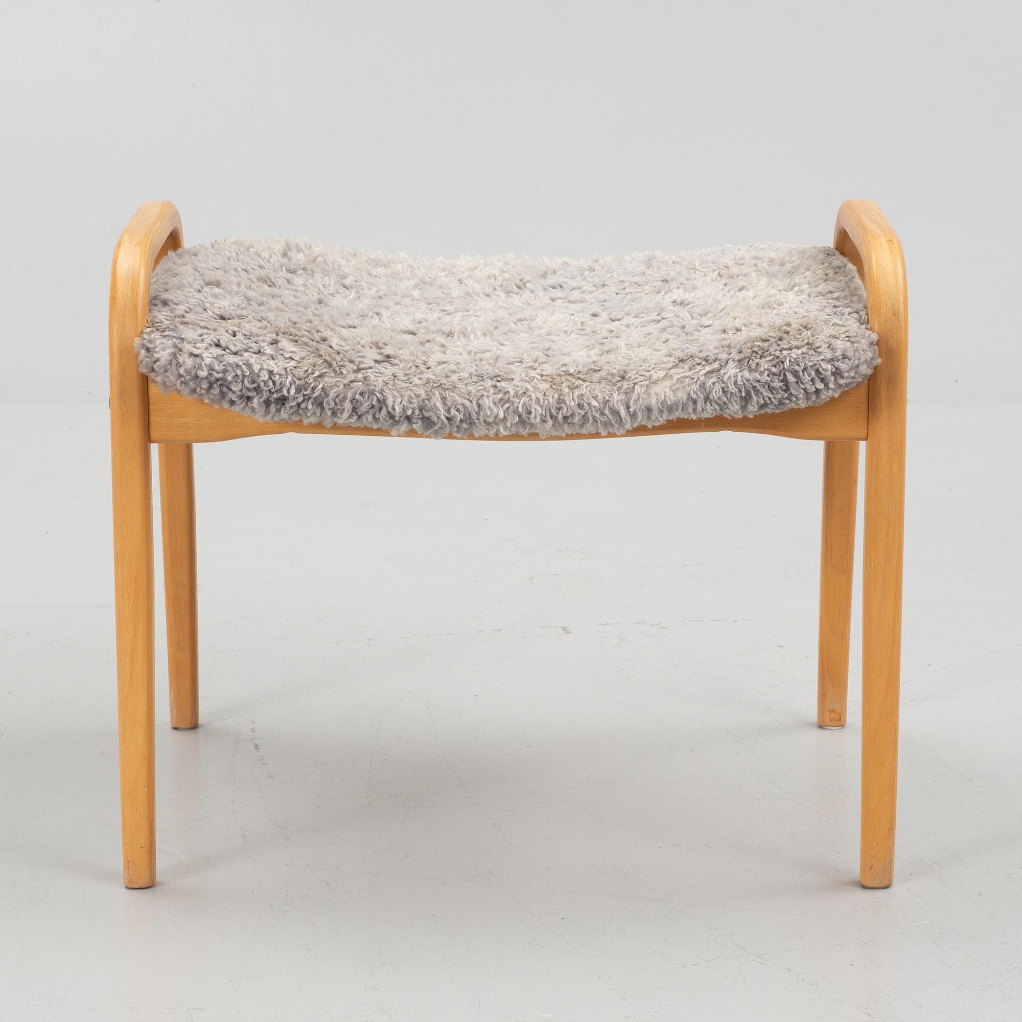 Yngve Ekström, armchair with footstool, 'Lamino', Swedese.