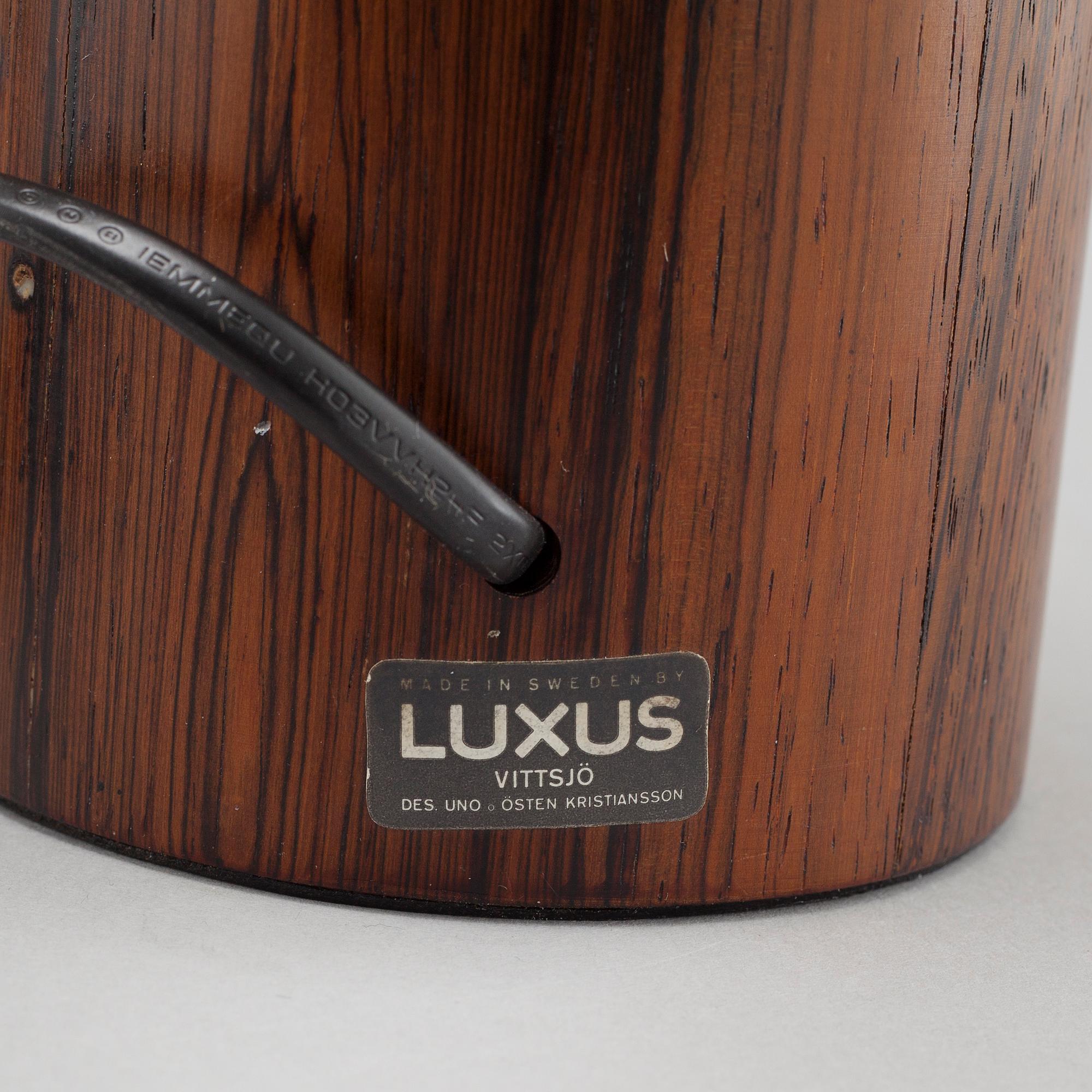 UNO & ÖSTEN KRISTIANSSON, ett par, bordslampor, Luxus, 1960/70-tal.