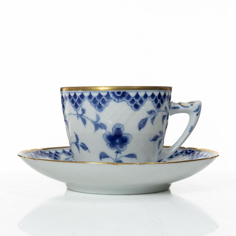 Bing & Grøndahl, kaffeservis, 13 delar, porslin, "Sommerfugl", Danmark.