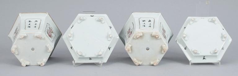 YTTERFODER,  ett par, porslin, Kina, 1800/1900-tal.