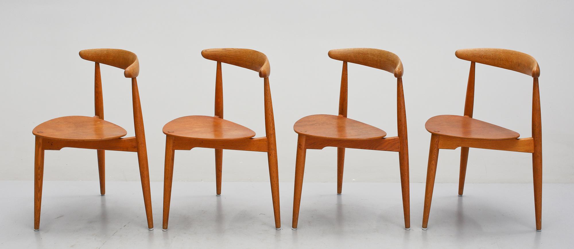 STOLAR, 4 st, FH 4103, Hans J Wegner, modell formgiven 1952.