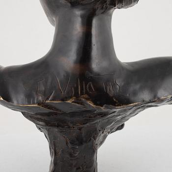 Emmanuel Villanis, after, sculpture, bronze, signed.