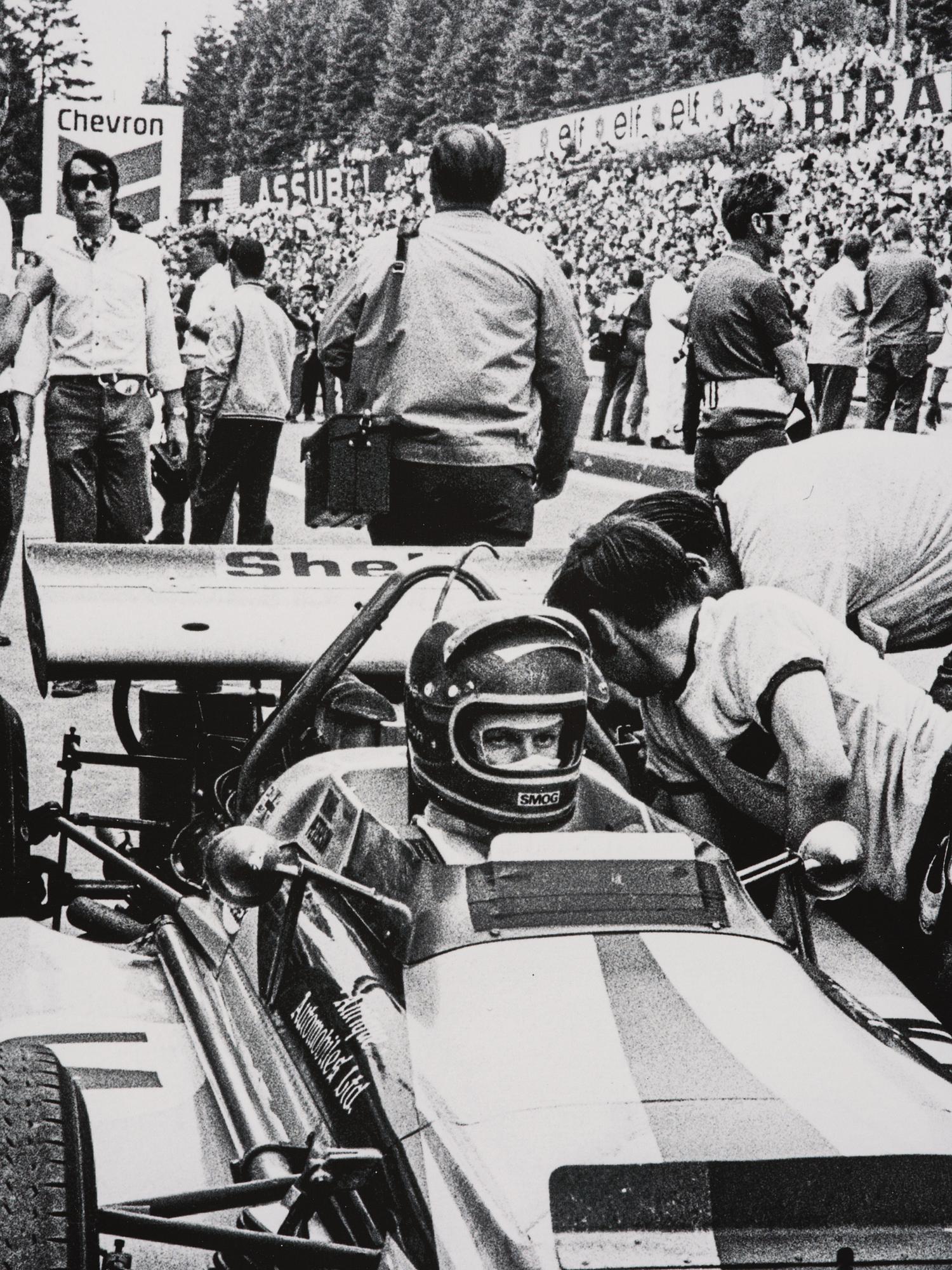 Kenneth Olausson, "Ronnie Peterson, March, i sitt andra F1-GP - Spa, Belgien, 1970".