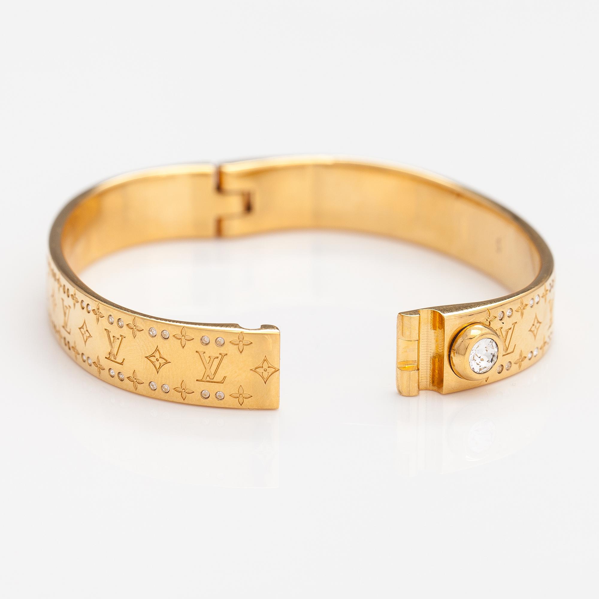 Louis Vuitton A Nanogram strass bracelet. Marked Louis Vuitton Paris Italy. Bukowskis