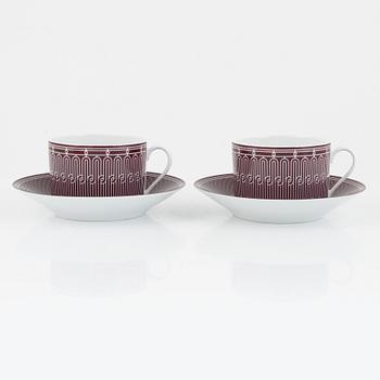 Hermès, tekoppar med fat, ett par, "H-Deco tea cup and saucer".
