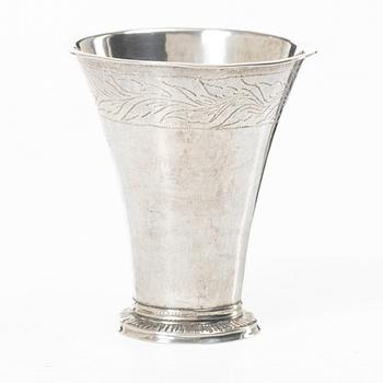 A Swedish silver beaker, mark of Peter Ohlijn, Karlskrona 1796.
