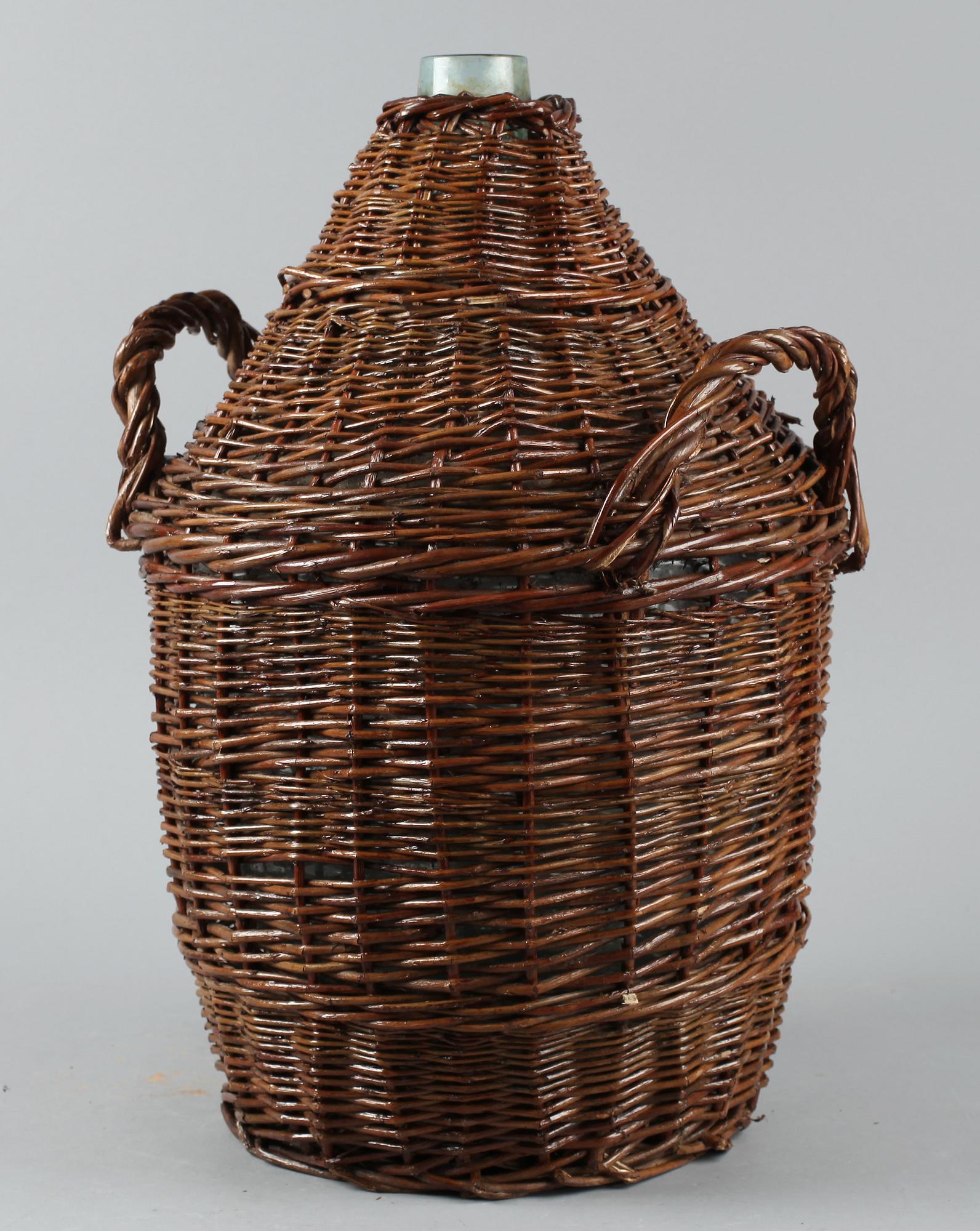 FLASKOR, 2 st, glas, 1800/1900-tal.