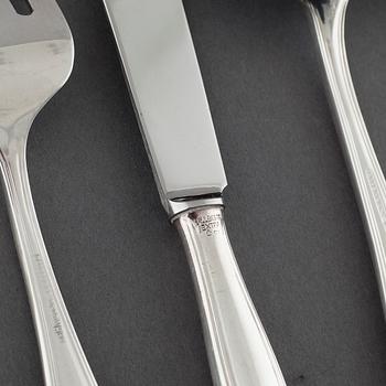 94 pieces of table "Kungsholm" flatware in EPNS, second half of the 20th century.