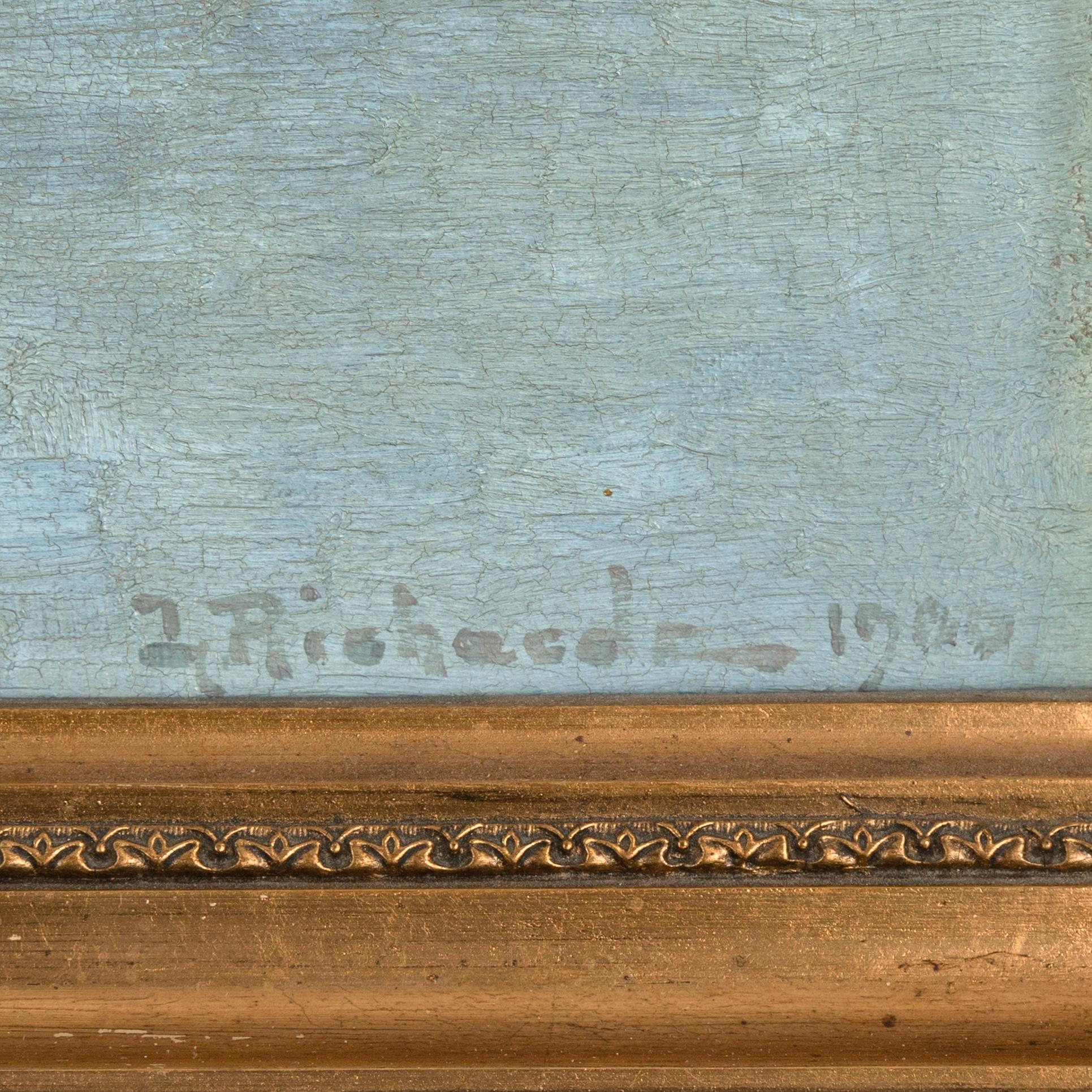 Ludvig Richarde, olja på duk, signerad och daterad 1900.