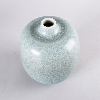 Erich & Ingrid Triller, a signed stone ware vase.