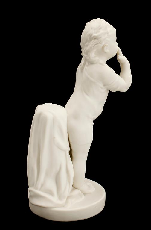 FIGURIN, parian, "Kyssen", Gustafsberg, 1921.