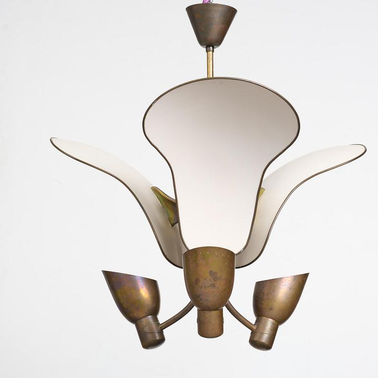 Carl-Axel Acking, a ceiling lamp model "980", Bröderna Malmströms Metallvarufabrik, Malmö, 1940s.