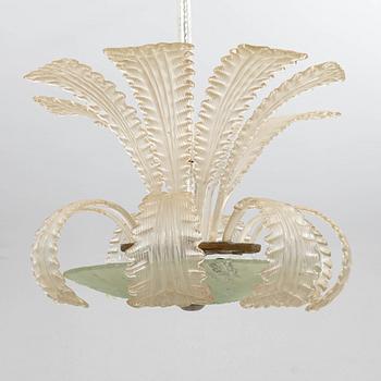 Taklampa, möjligen Orrefors, 1900-talets mitt.