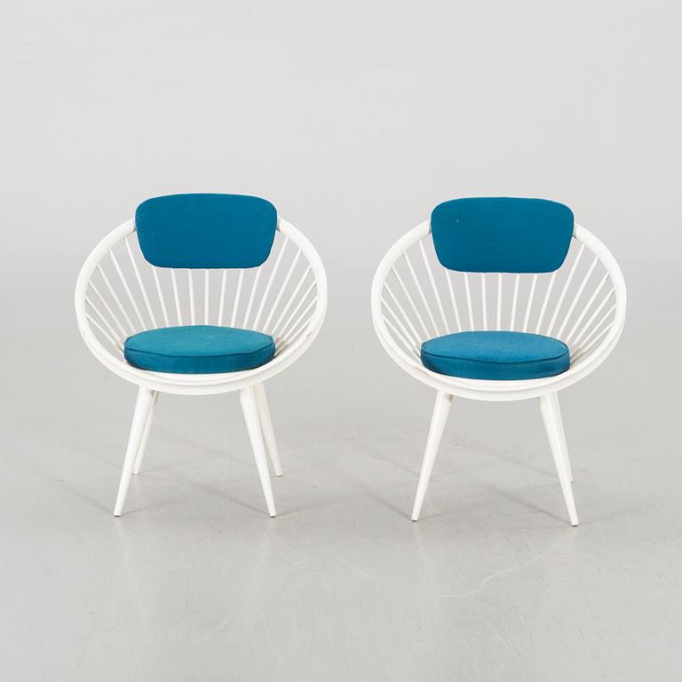 KARMSTOLAR, ett par, "Circle", 1900-talets andra hälft.