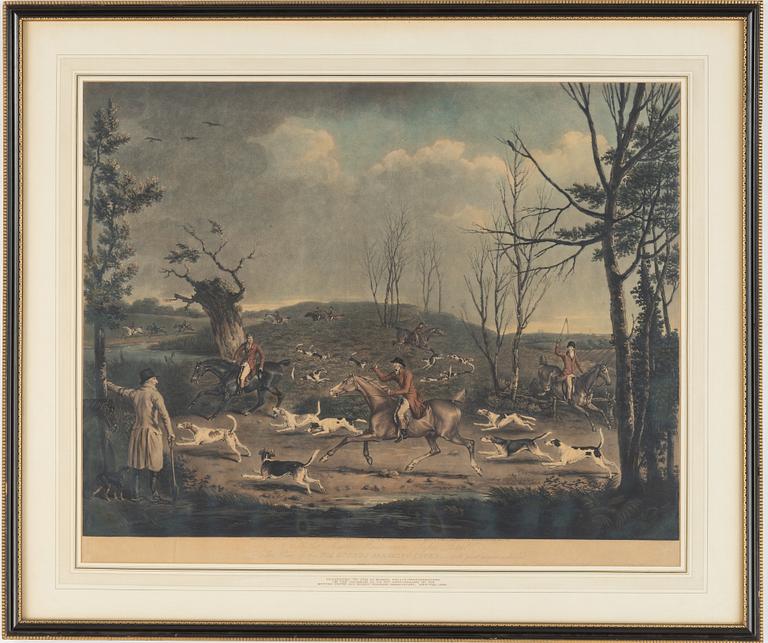 Henry Bernard Chalon, after, lithograph in colours, enfraved by W Ward, 19th Century.