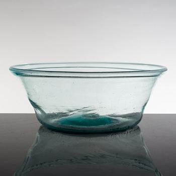 A Swedish glass bowl early 19th century.