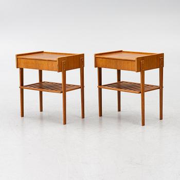 Pair of bedside tables, 1950s.