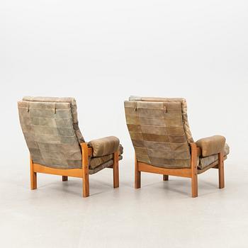 Armchairs, a pair from OPE Möbler, Jönköping, 1960s/70s.
