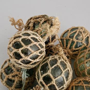 FLÖTEN/VÄLEN, 10 st, glas, 1900-tal.