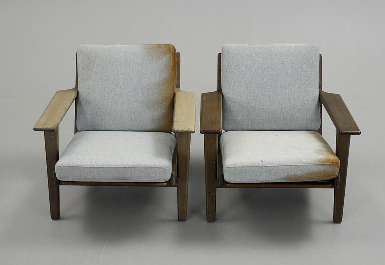 FÅTÖLJER, ett par, "GE-290", Hans J Wegner, Danmark, 1900-talets andra hälft.